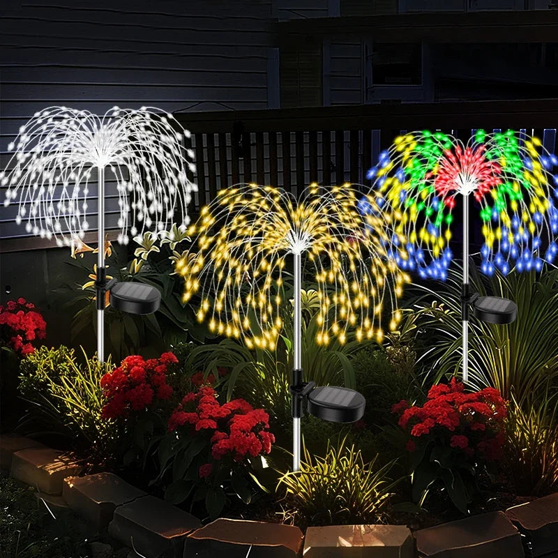 Willow-Inspired Solar Lawn LED Lights