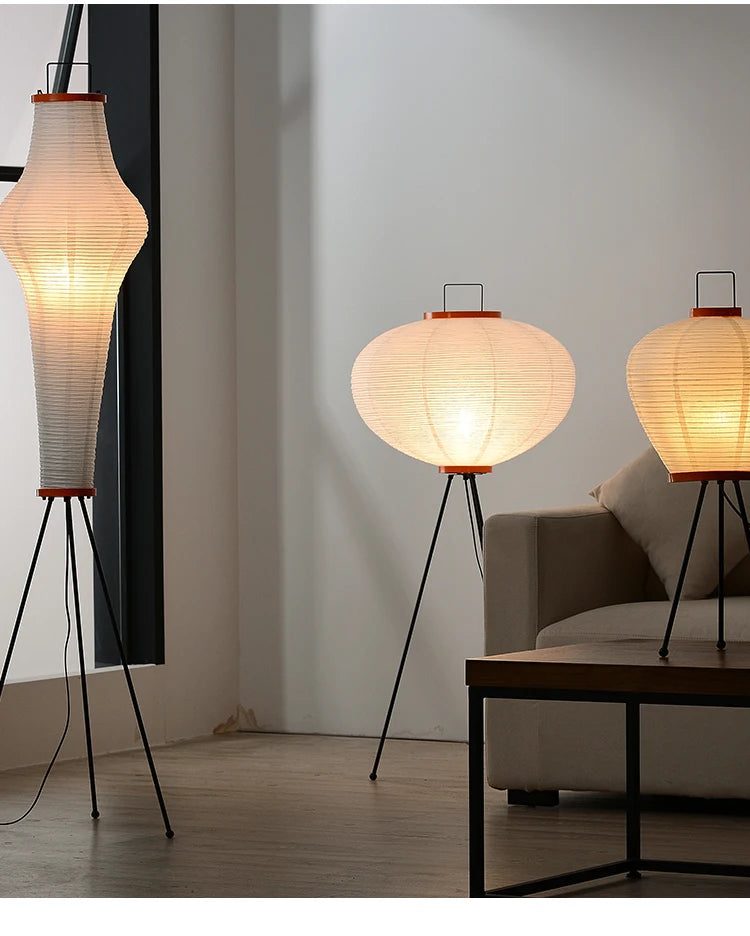 Nomi Rice Paper Floor Lamp Collection