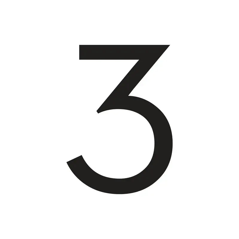 Modern Residential LED House Number Light, Outdoor & Waterproof