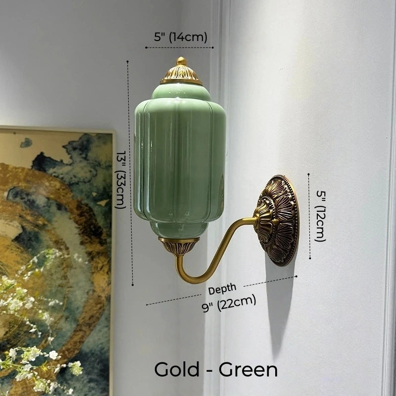 Camille Ribbed Glass Wall Sconce