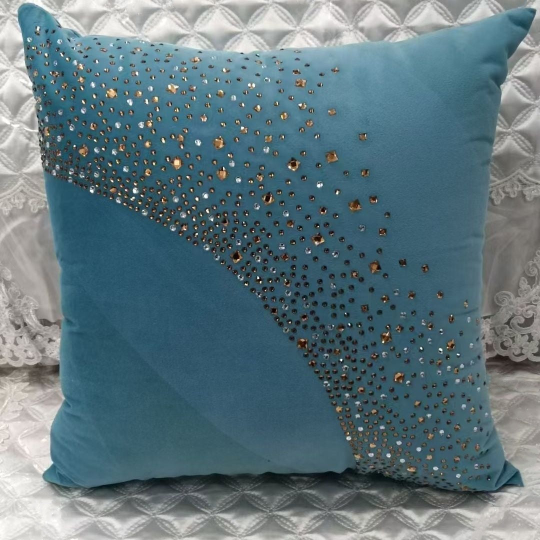 Luxury Crystal Velvet Pillow Case