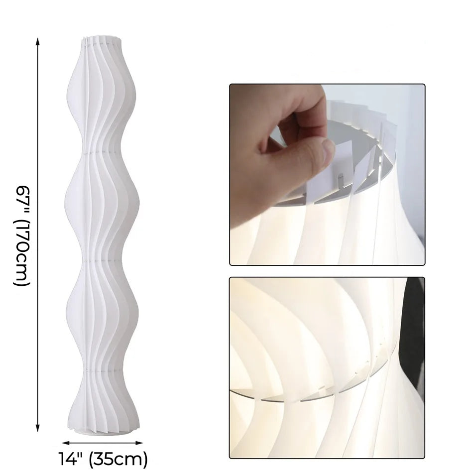 Nordic Modern Cream Acrylic Floor Lamp