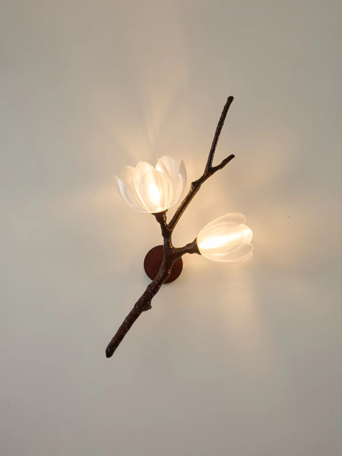 Roselle Tree Branch Floral Wall Sconce