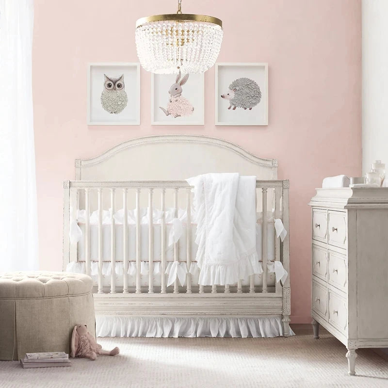 Round Crystal Beads Chandelier with Hanging Chain