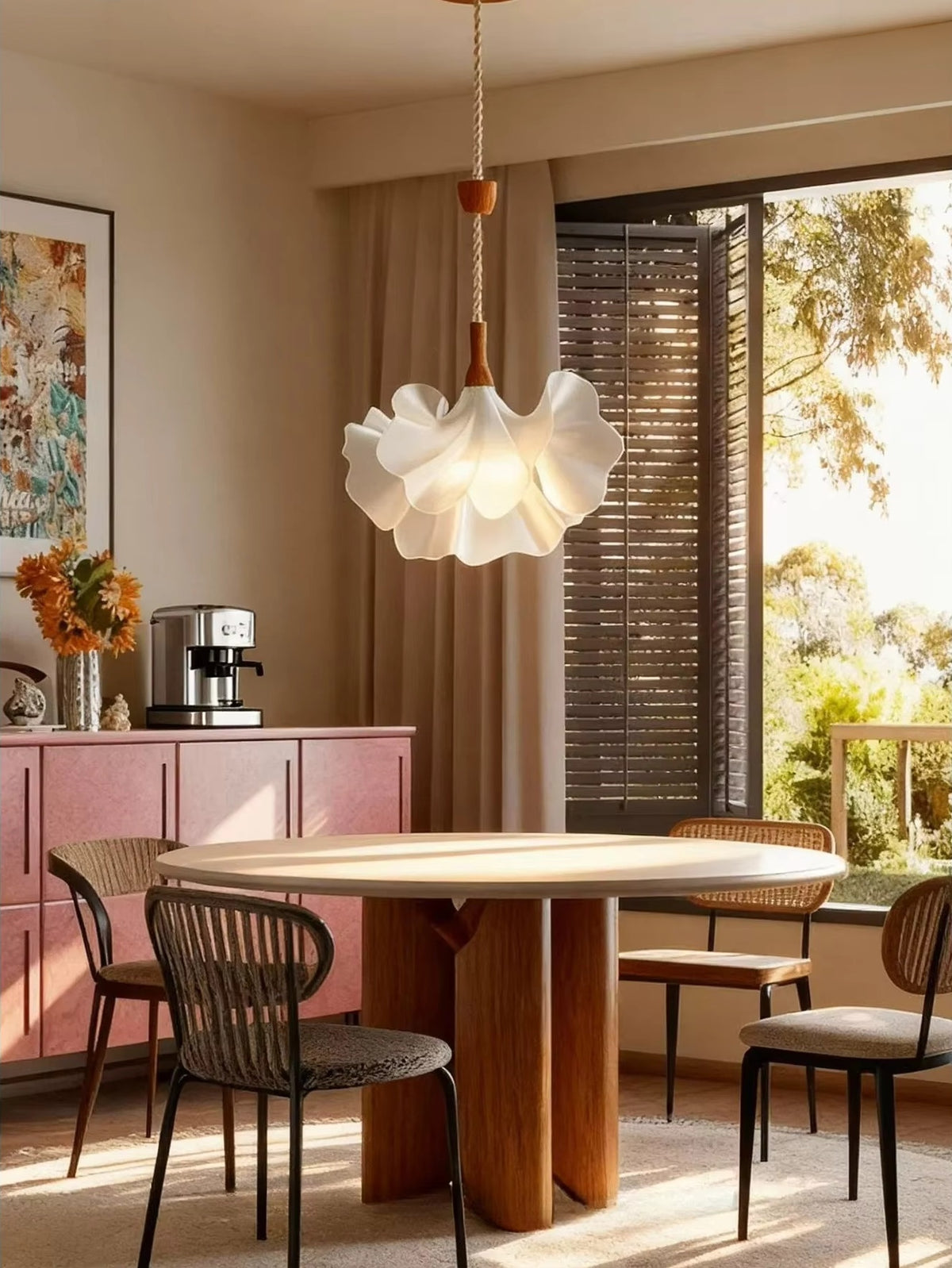 Evania Floral Pendant Light