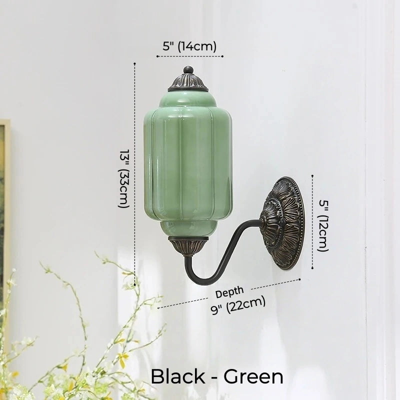 Camille Ribbed Glass Wall Sconce