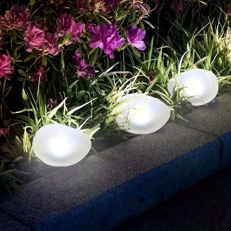 Solar Decorative Stone Garden Light