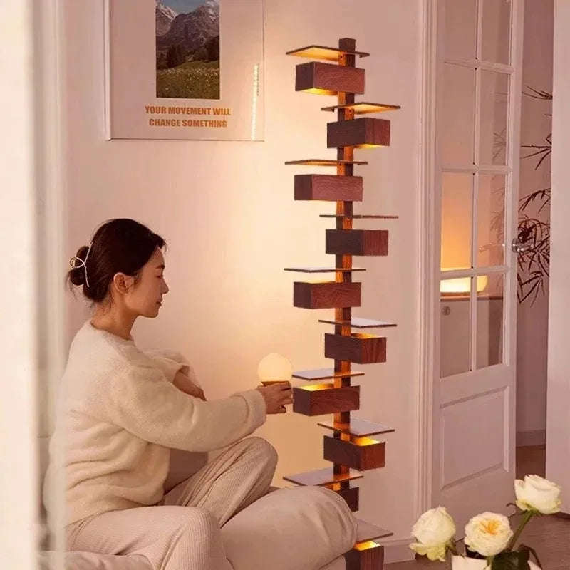 Atelier Tower Staggered Shelf Floor Lamp