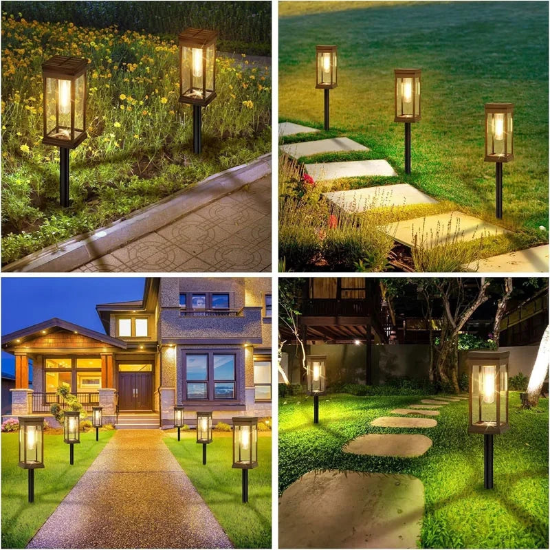 Timeless LED Filament Solar Path Lights