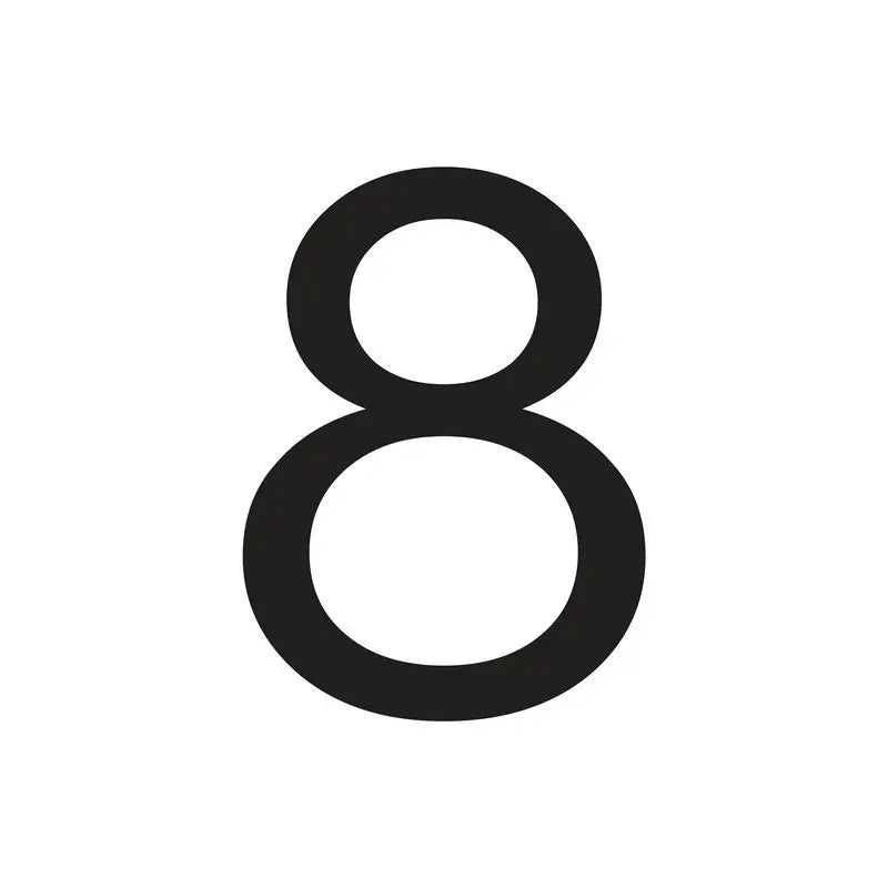 Modern Residential LED House Number Light, Outdoor & Waterproof