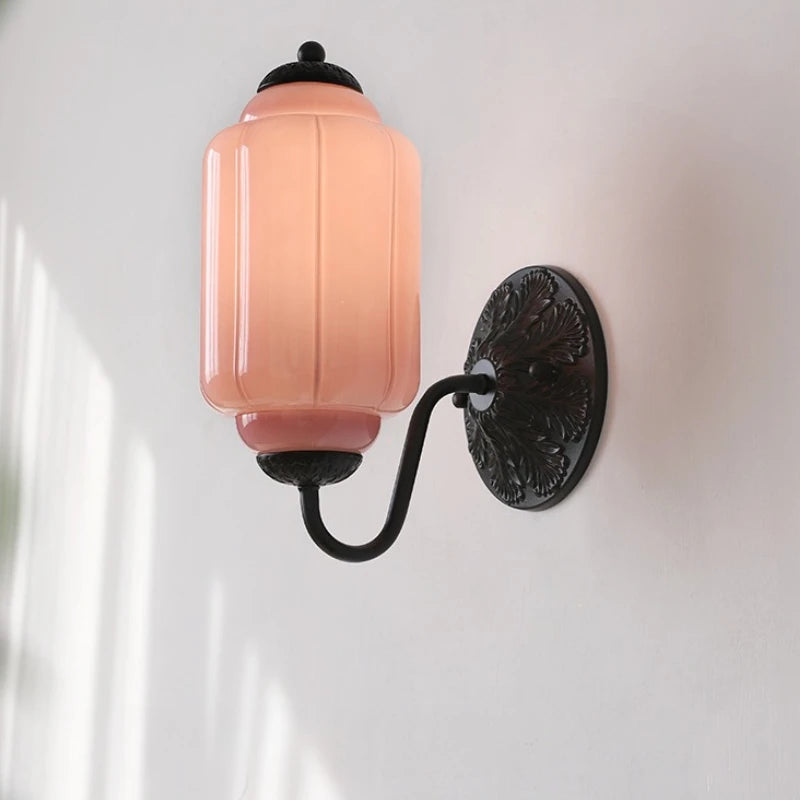 Camille Ribbed Glass Wall Sconce