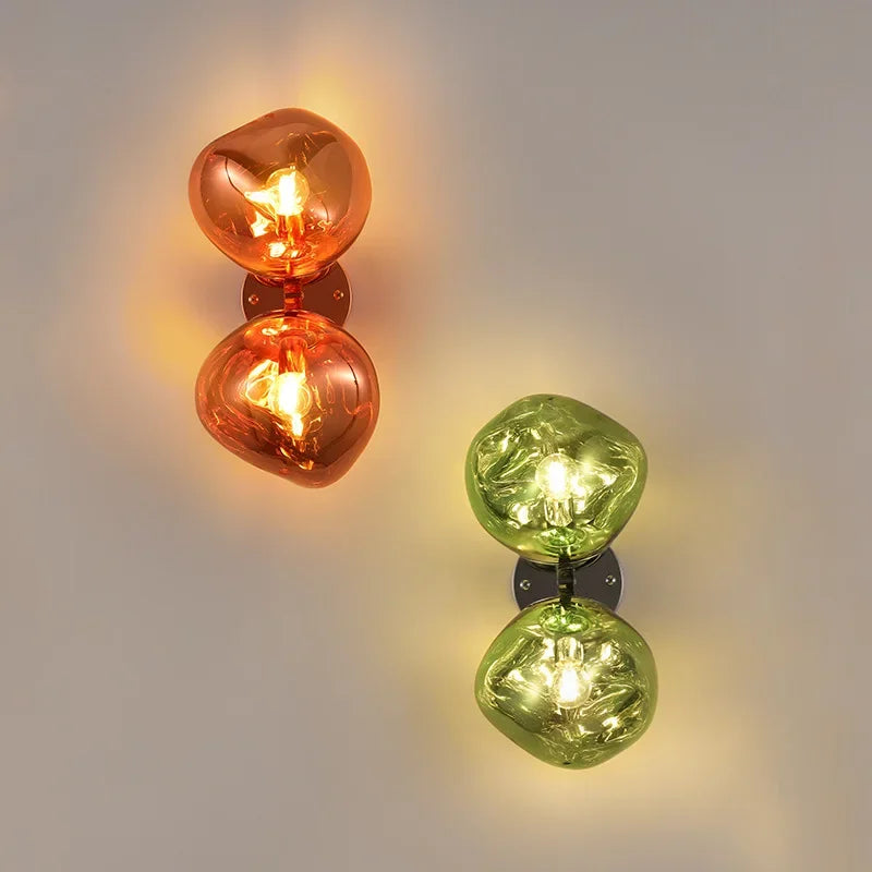 Nordic Lava Double Globe Wall Sconce