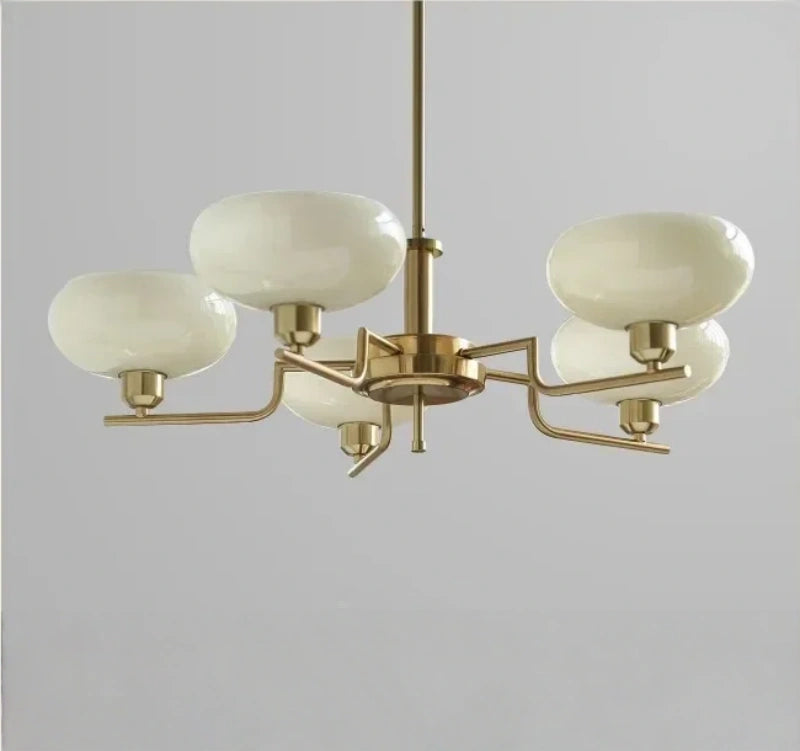 Oria Bauhaus Glass Chandelier & Wall Sconce