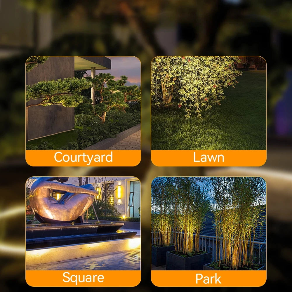 Solar LED Halo Tree Uplight