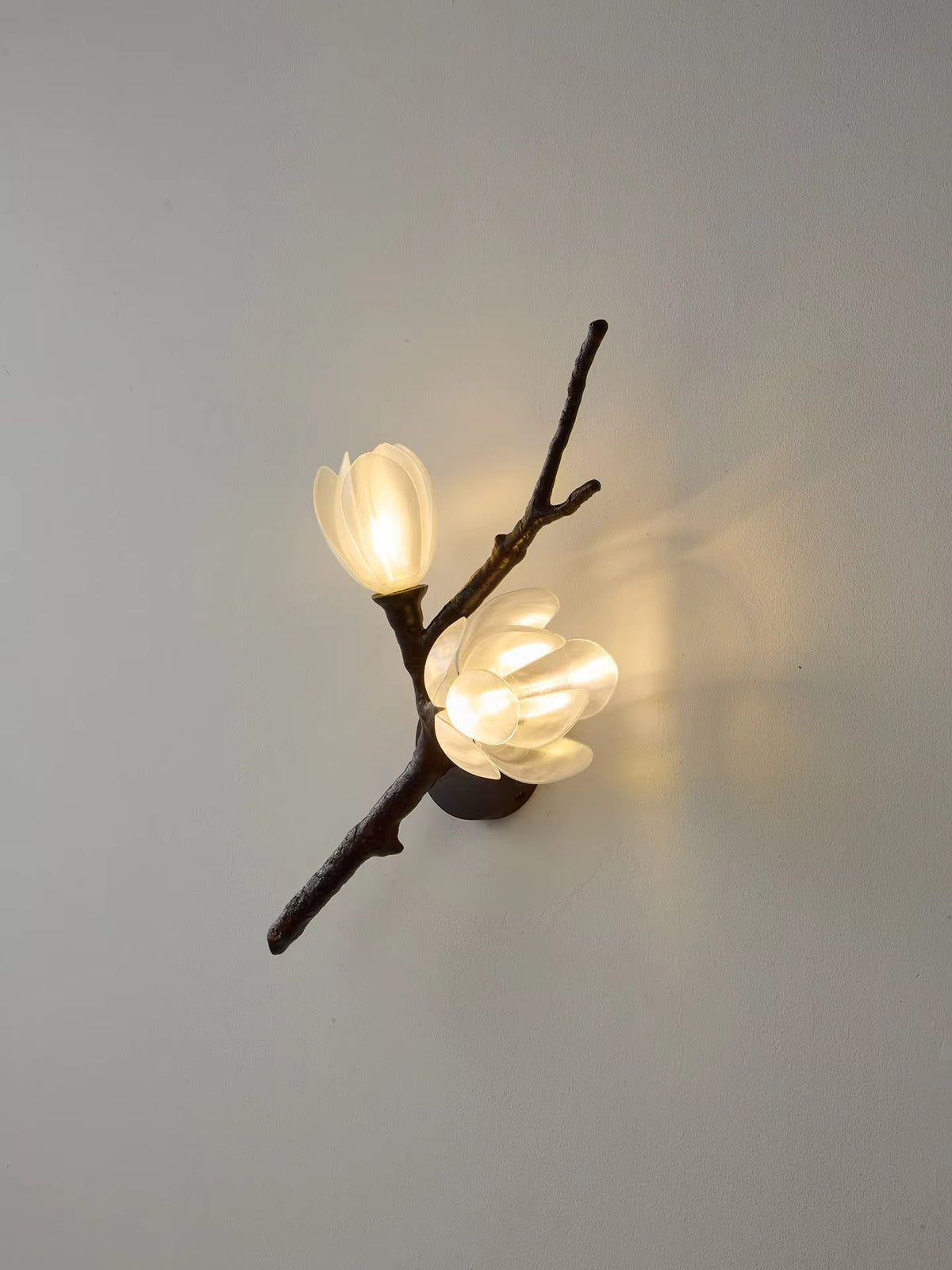 Roselle Tree Branch Floral Wall Sconce