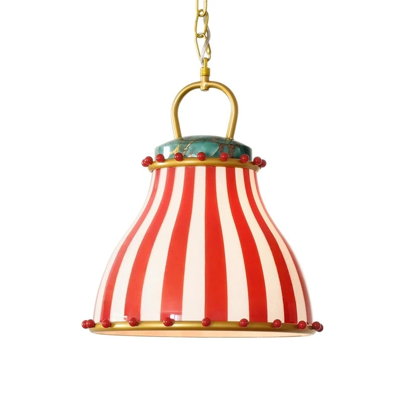 Rosetta Red Stripe Table Lamp & Pendant Light