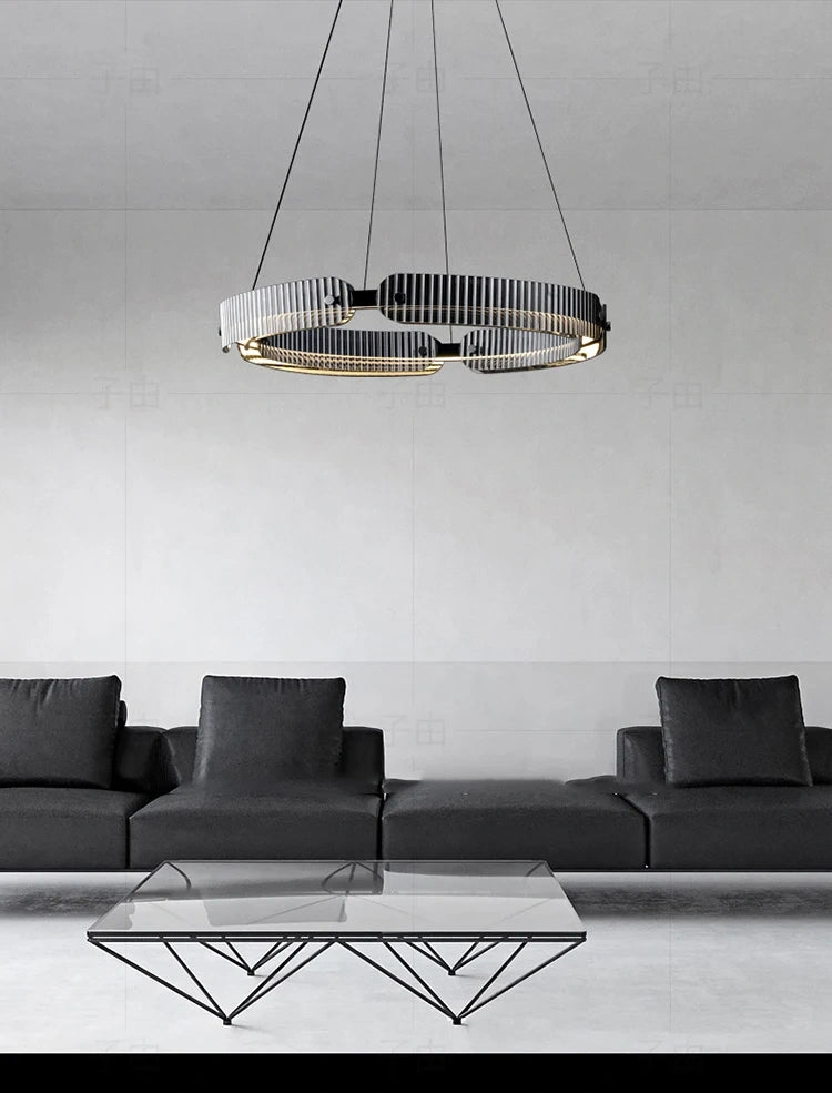 Aureon Ring LED Glass Pendant Light, Dimmable