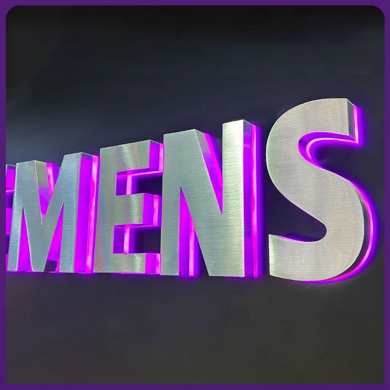 Modern Residential LED House Number Light, Outdoor & Waterproof