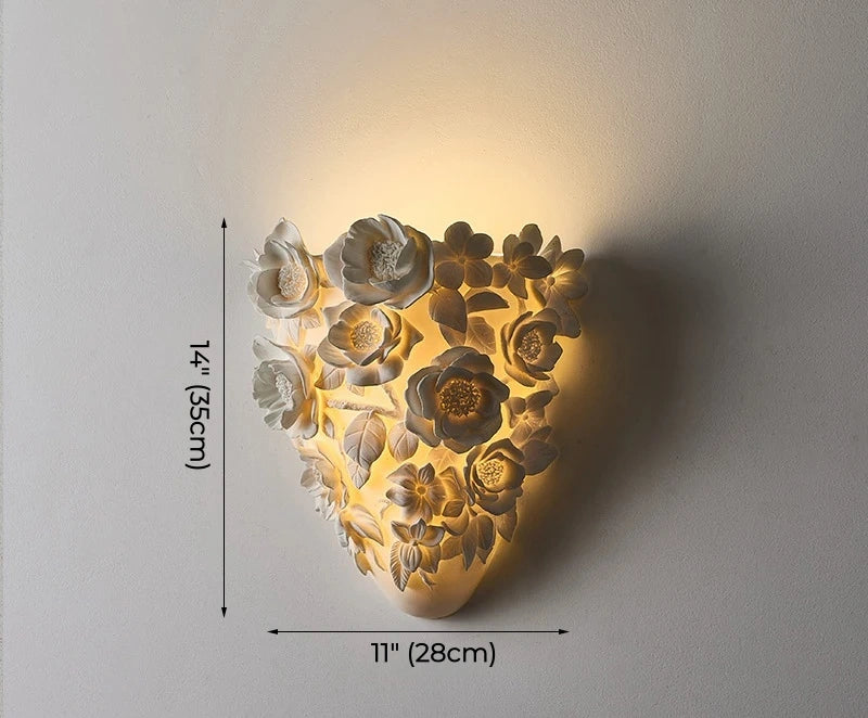 Jardin Floral Relief LED Wall Sconce