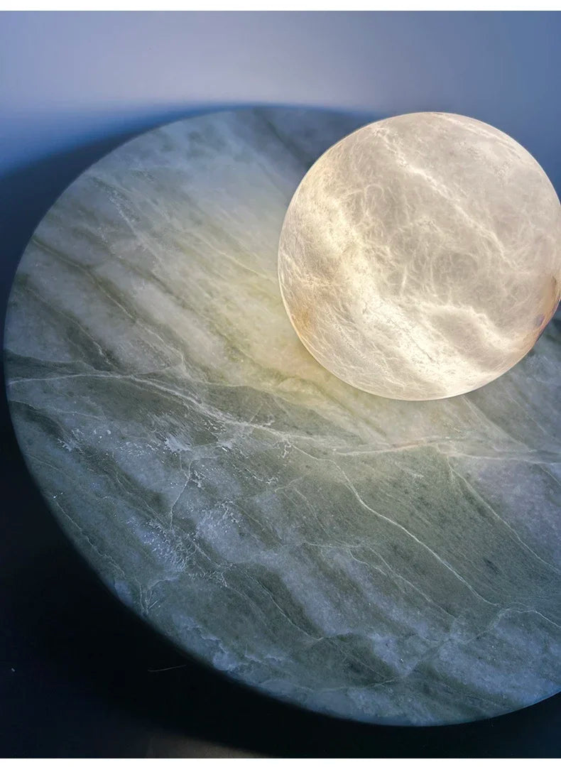 Luna Alabaster Disc Wall Light