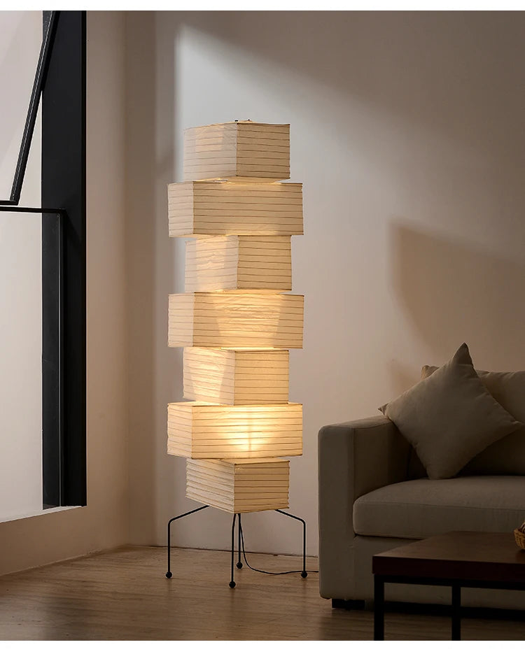 Nomi Rice Paper Floor Lamp Collection