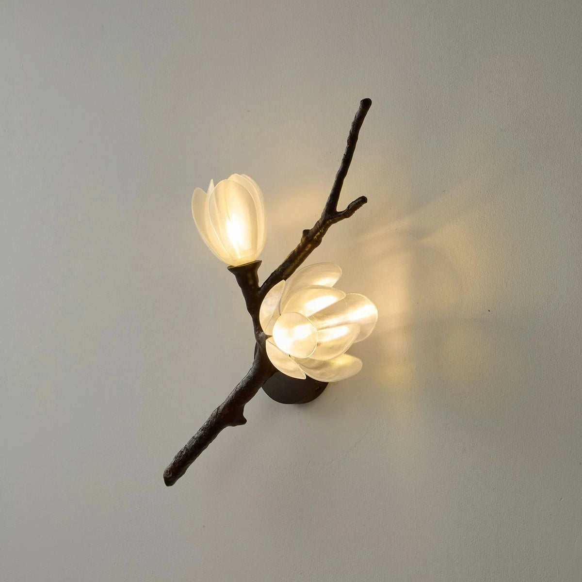 Roselle Tree Branch Floral Wall Sconce