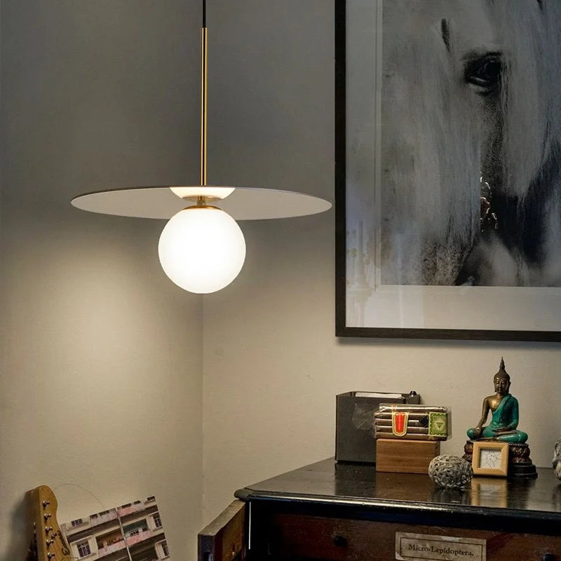 Orion Disc Globe Pendant Light