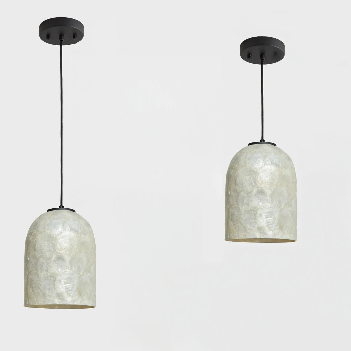 Nerina Capiz Shell Glass Dome Pendant Light