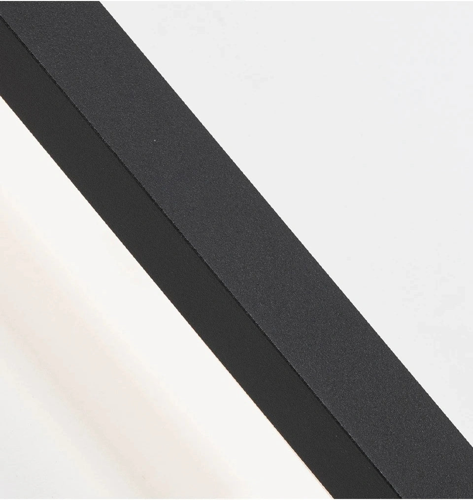 Minimalist Slim Black Waterproof LED Wall Light