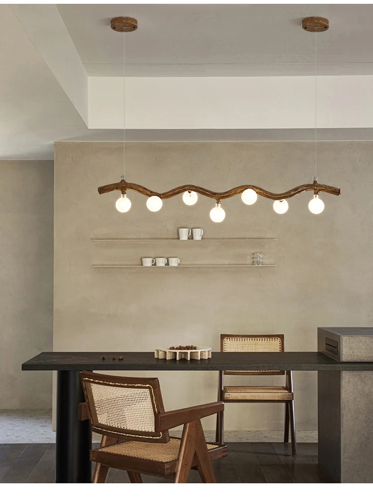Sylvia Rustic Tree Branch Chandelier, Dimmable