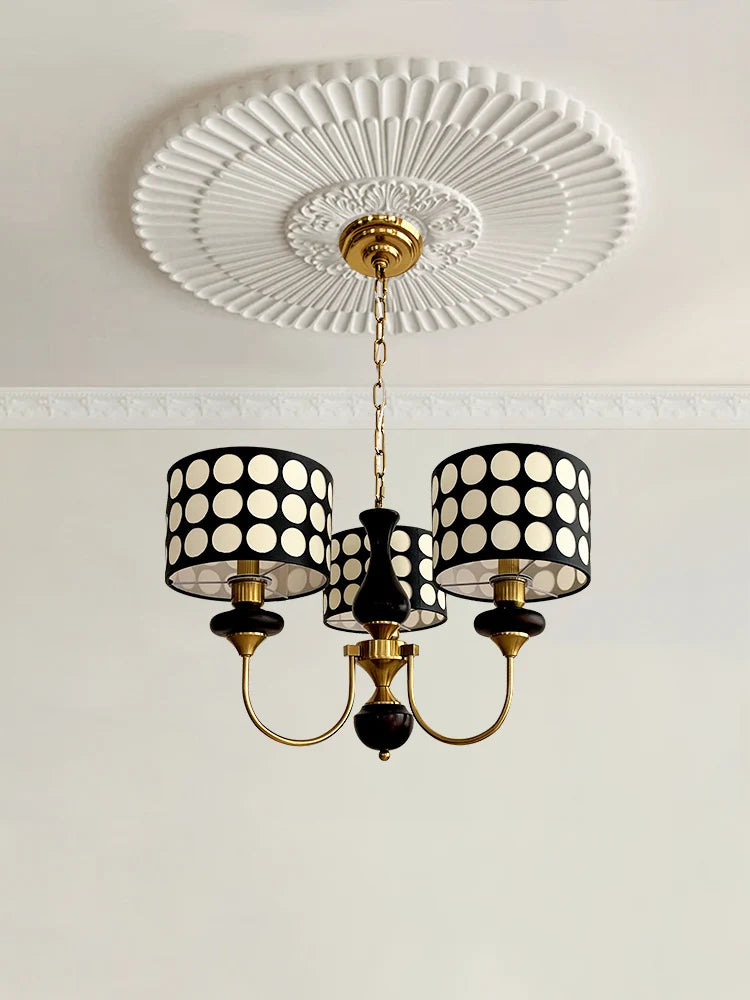Colette Mid-Century Polka Dot Chandelier