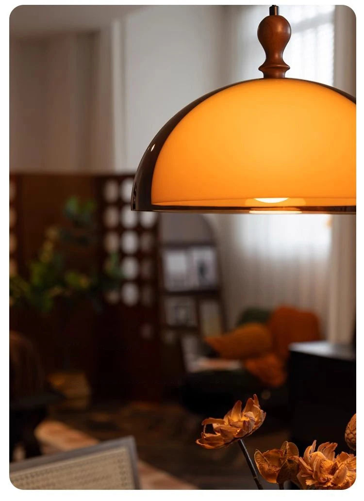 Soren Brown Glass Pendant Light