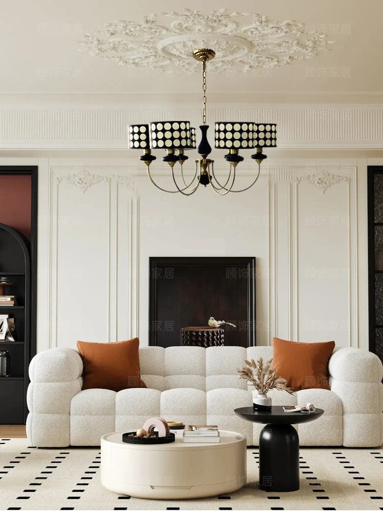 Colette Mid-Century Polka Dot Chandelier