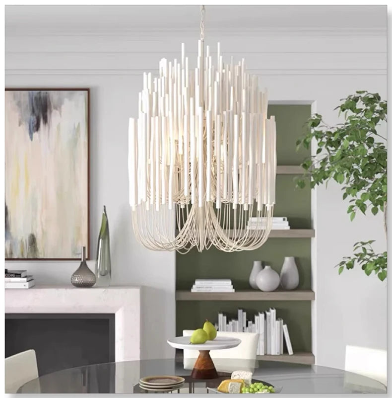 Agave Abstract Wood Chandelier