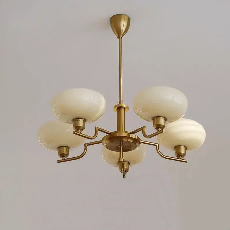 Oria Bauhaus Glass Chandelier & Wall Sconce