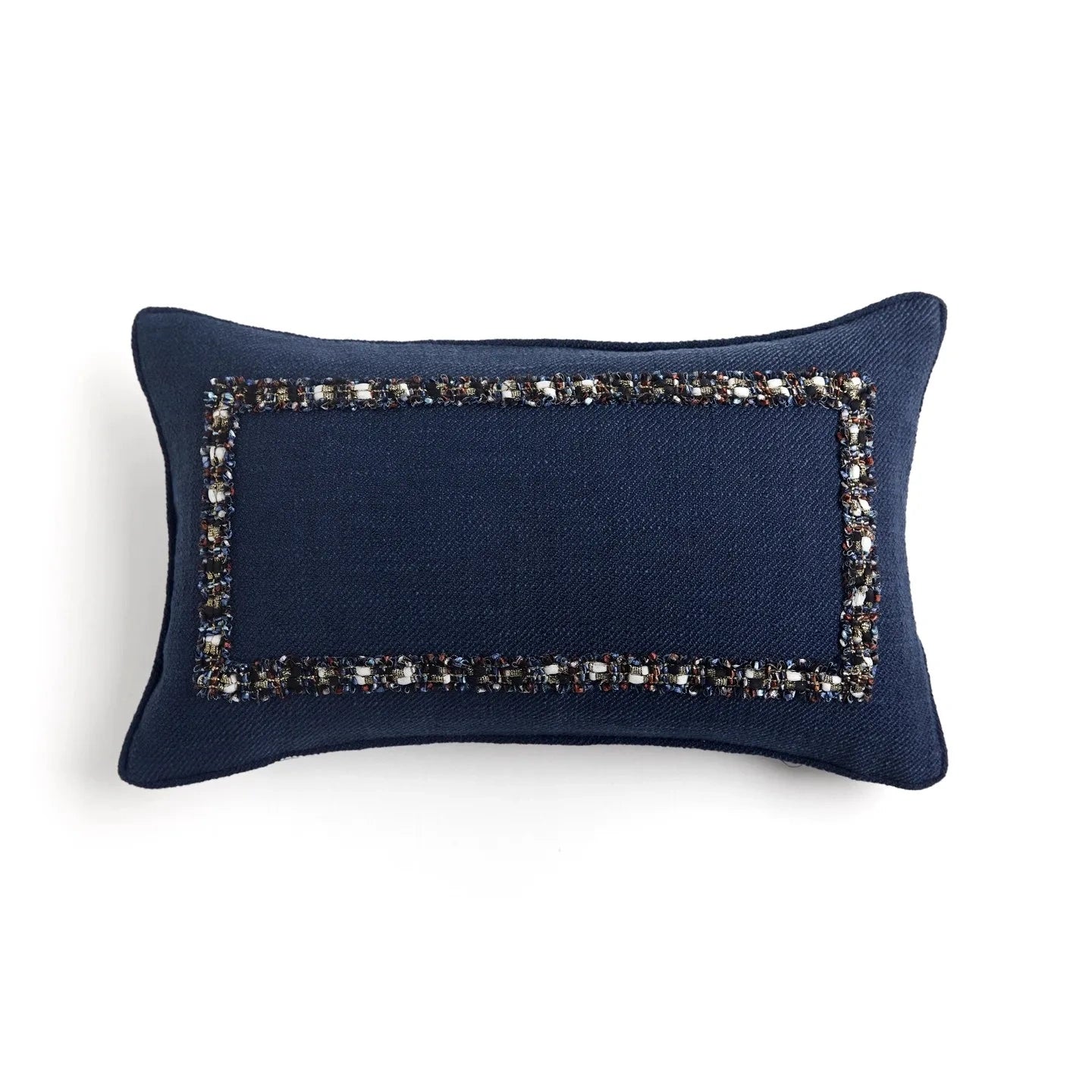 Navy Blue Lumbar Pillow Case