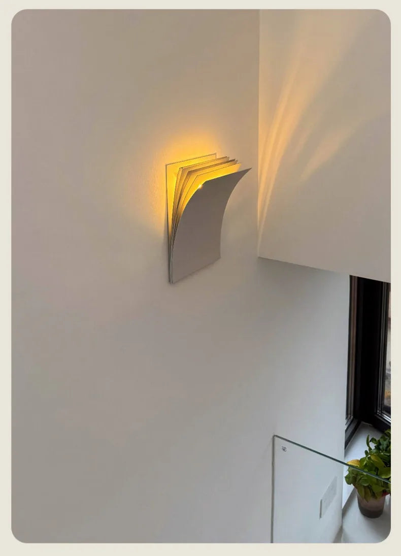 Brontë Open Book Wall Sconce