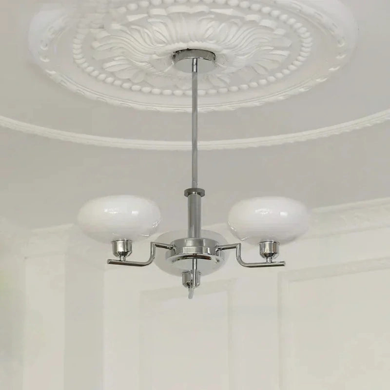 Oria Bauhaus Glass Chandelier & Wall Sconce