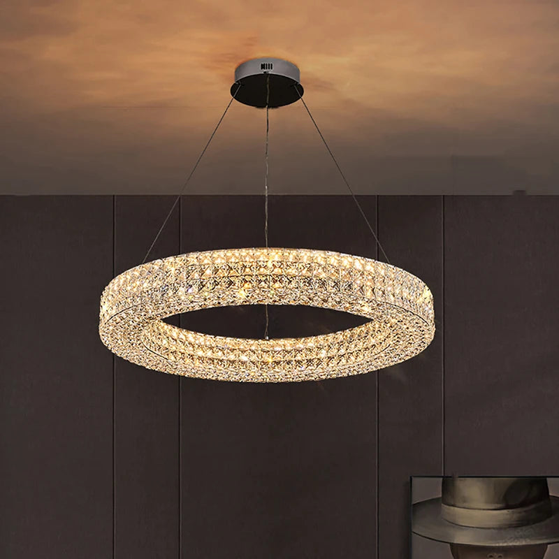 Cassia Ring Crystal Chandelier