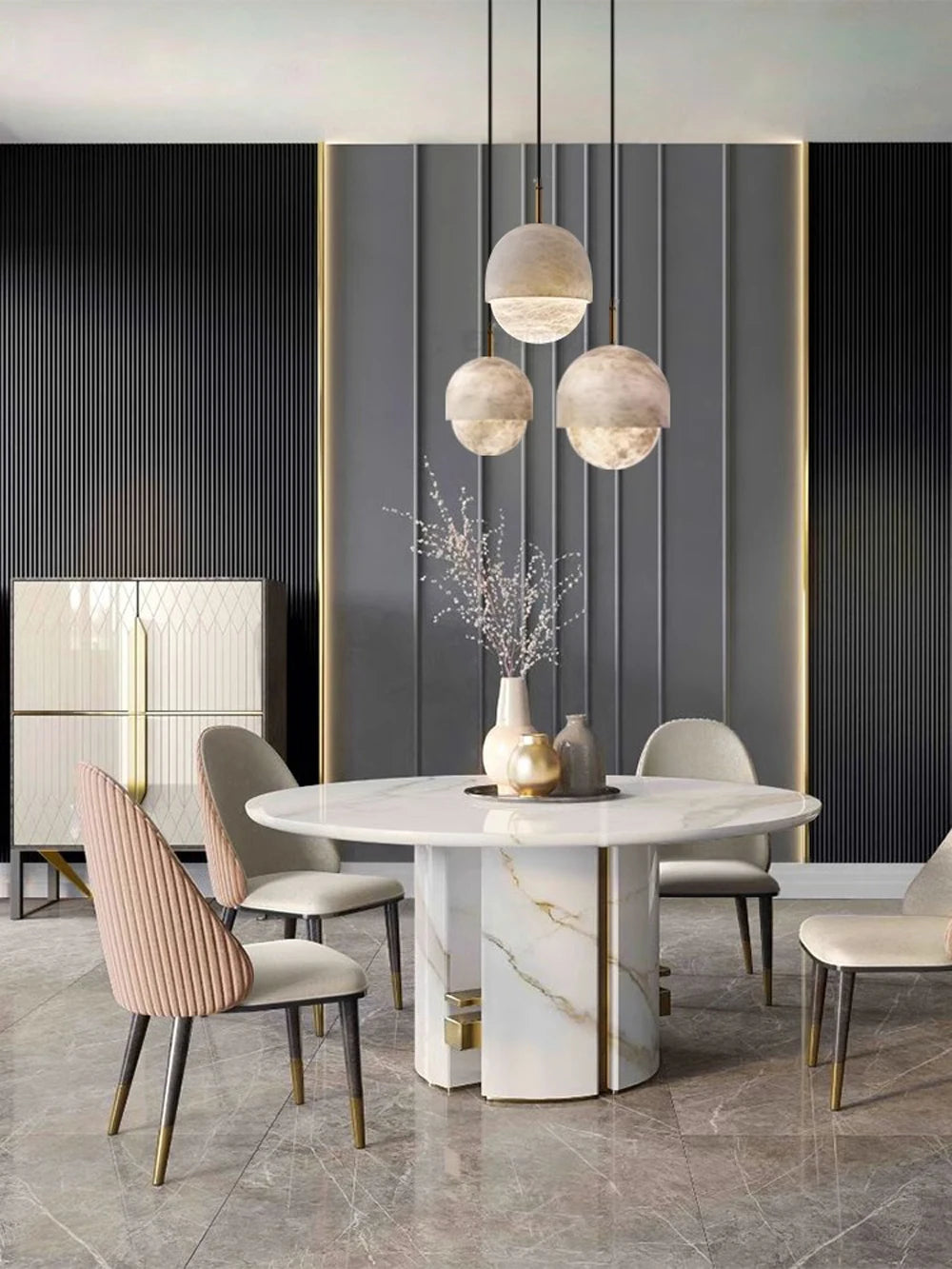 Atelier Alabaster Pendant Light Collection