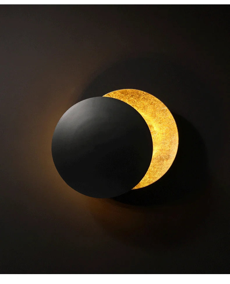 Moon Phase Metal Wall Lamp