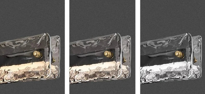 Bling Textured Glass LED Pendant Light for Dining Room