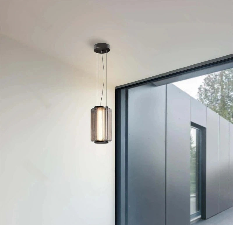 Mallory Column Glass Horizontal Pendant Light