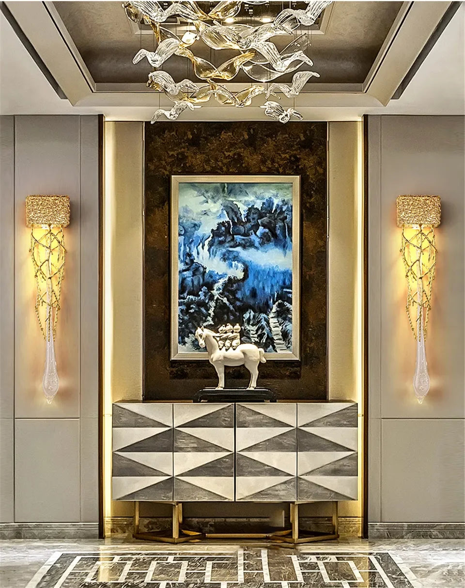 Opulent LED Wall Light with Root Patterns – GabyBerg Design