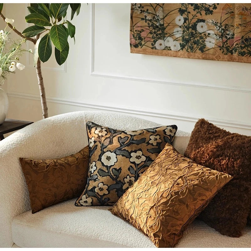 Antique Tibetan Tiger Motifs Decorative Pillow case