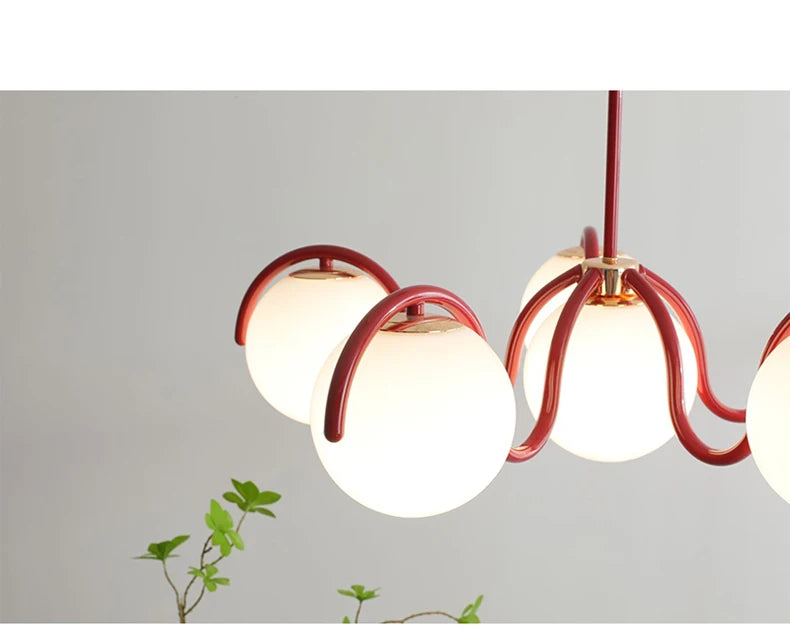 Colette 6-Globe Glass Pendant Light