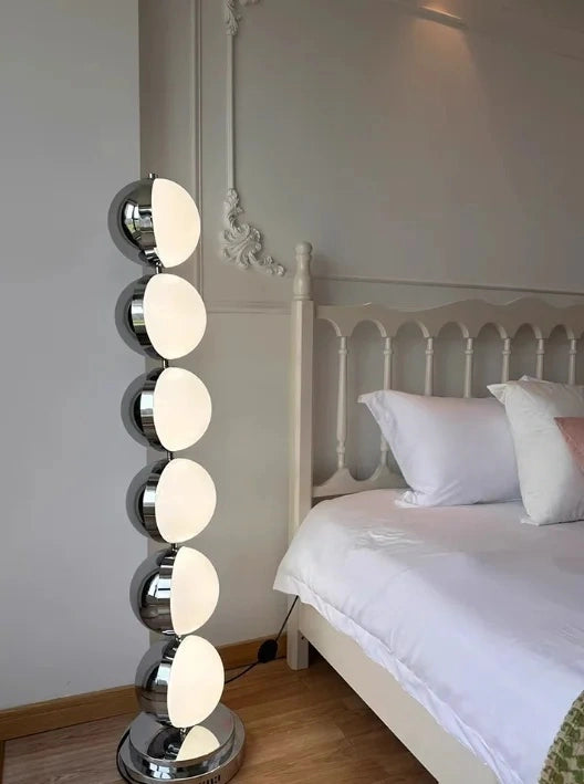 Astra Rotatable Silver Sphere Table Lamp & Floor Lamp
