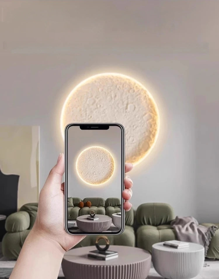 Moon Halo Recessed Gypsum Ceiling Light, Wall Light