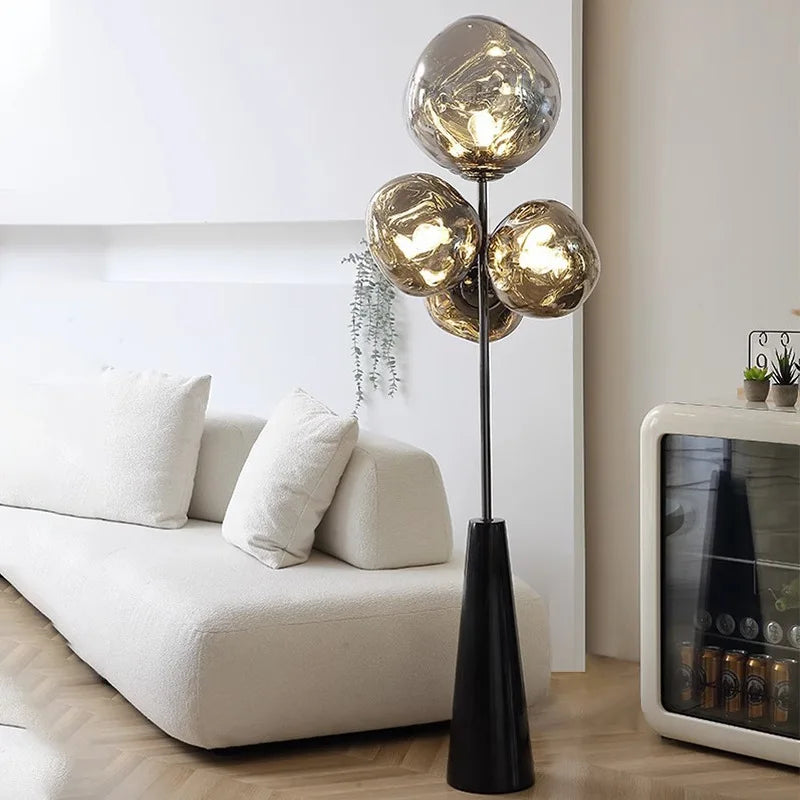 Tambora Lava Floor Lamp, Bulb Version