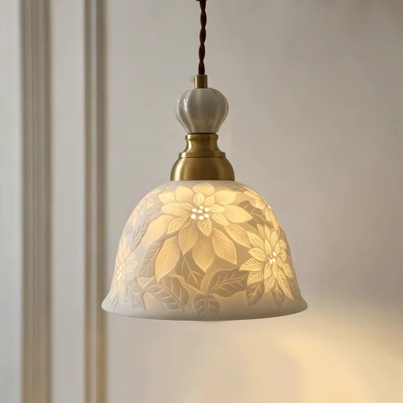 Delphine Floral Ceramic Wall Lamp & Pendant Light